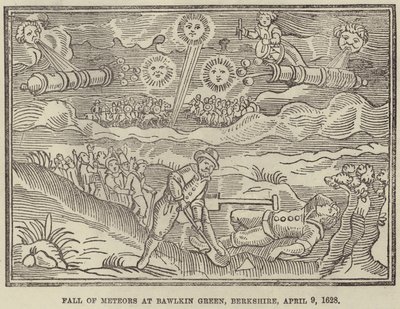 Fall of Meteors at Bawlkin Green, Berkshire, 9 April 1628 by English School
